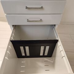 美品　ニトリ NITORI　オフィス用キャビネット　WH（ホワイト)