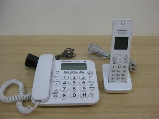 Panasonic パナソニック コードレス電話機 VE-GD26 子機 KX-FKD404-W