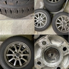 【受け渡し済】アルミホイール タイヤ4本 165/70R14 81Qの画像