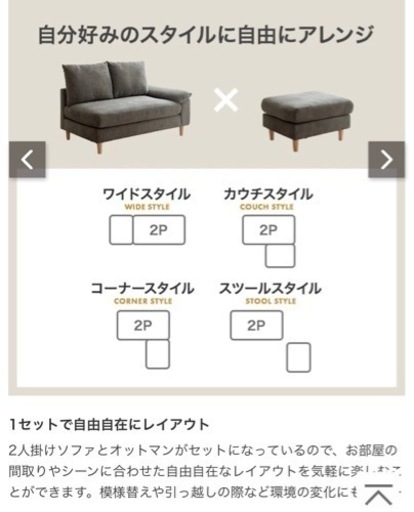 ほぼ新品2人掛けソファ(カラー:ベージュ)