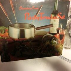➂★ Party  Fondue  Set　(ホンジュ、フルセット、箱入り未使用）★オールステン★画像参照、★お手数をおかけします、お問い合わせ前プロフィール必読ですの画像
