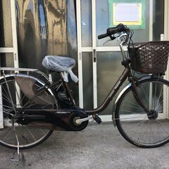 地域限定送料無料 パナソニック ビビ DX 8,9AH 新基準 子供乗せ 茶色