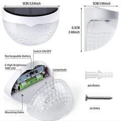 ほぼ新品　ソーラー充電式LEDライトの画像