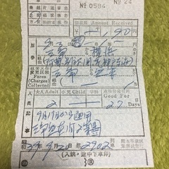 旧国鉄 社内補充券 熊本車掌区乗務員発行の画像