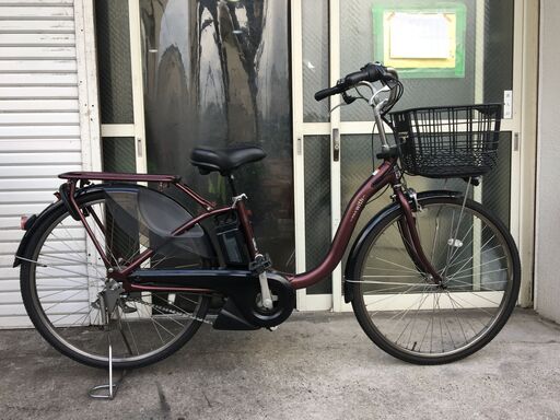 地域限定送料無料　ヤマハ　パスウィズ　スーパー　15,4AH　子供乗せ　バーガンディ　アシスタ　ビビEX　神戸市　電動自転車