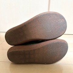 緑色　合皮ラウンドトゥショートブーツ　24cmの画像