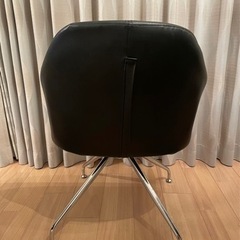 回転式ダイニングチェア　ブラック