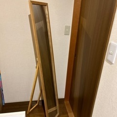 【受付終了】ナチュラルウッド 姿見の画像