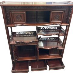 アンティーク家具 茶箪笥 茶棚 ヴィンテージ家具　引き取り限定　神奈川県横須賀市の画像