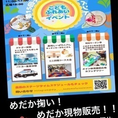 子供ふれあいイベントにてめだか掬い　めだか現物販売