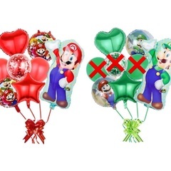 マリオ　ルイージ　スーパーマリオ　バルーン　風船　パーティ　装飾