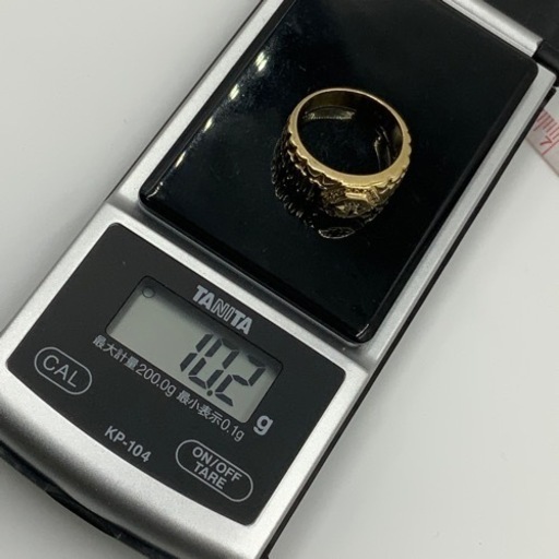 売り切れました。K18 18金　ダイヤモンドリング　10.2g 約20.5号　0.19ct