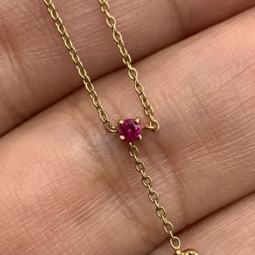 売り切れました。K10 10金　ダイヤモンドクロス　ネックレス　2.3g 0.12ct 約45cm