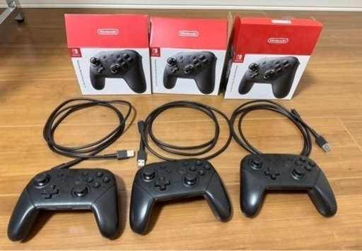Nintendo Switch 本体　純正プロコン3個セット　モンハンライズエディション