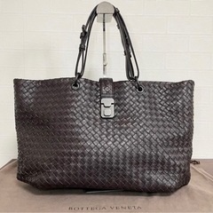 BOTTEGA VENETA ボッテガヴェネタ ビジネスバッグ トートバッグ ローマ レザー イントレチャート ブラウン系 正規品