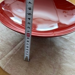 大盃・朱塗 30cm 日本舞踊小道具・祝い事の画像