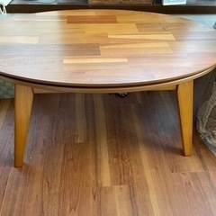 こたつテーブル、こたつ布団(コーデュロイ)のセットの画像