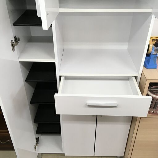 J3321 美品 ニトリ NITORI サンレモ2  シューズラック シューズボックス  鏡面付シューズラック 新品参考価格39,900円 クリーニング済み