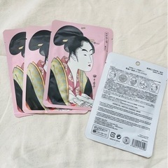 美友フェイスパック　馬油＋抹茶エッセンスマスク４枚セット