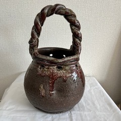 花入　信楽焼