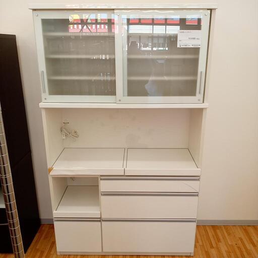 ★ジモティ割あり★ 松田家具　レンジボード　ホワイト　クリーニング済　YJ1481