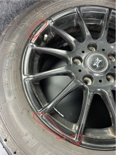 スタッドレスタイヤ+ホイール　195/65R16