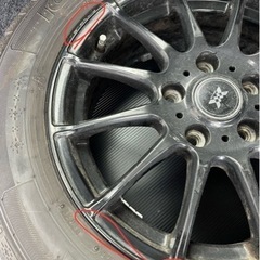 スタッドレスタイヤ+ホイール　195/65R16の画像
