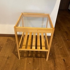 IKEA サイドテーブル　ガラス