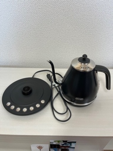 De'Longhi (デロンギ) 電気カフェケトル KBOE1230J-GY 温度調整機能付き