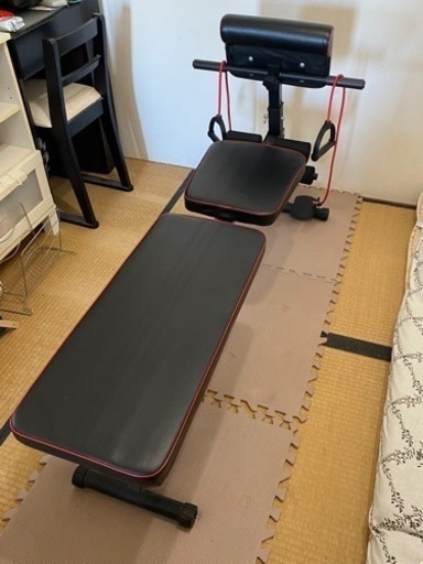 【受渡者決定】筋トレ用トレーニングマルチベンチとダンベルバーベル60kgセット