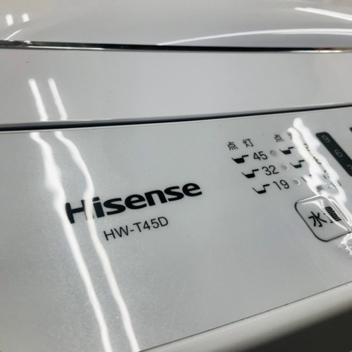★美品★激安洗濯機　ハイセンス　2019年製　4.5kg