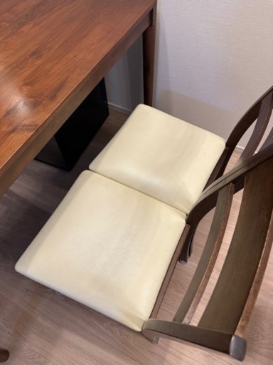 直接取引可能】ウォルナット　ダイニングテーブル　椅子4脚