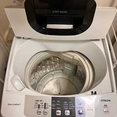 HITACHI 洗濯機 18年製　値下げしましたの画像