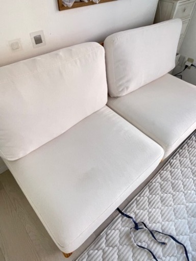 木製ソファーホワイト