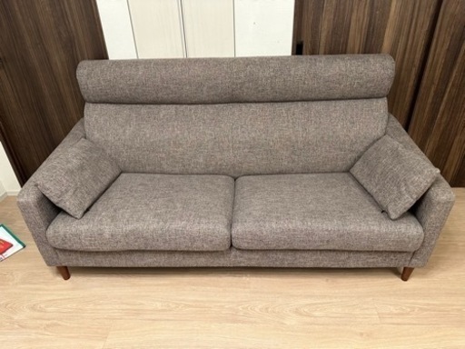【美品】大塚家具　ソファ　ソファー　ブラウン　カバー取り外し可能