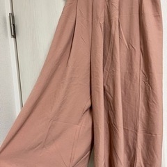 ワイドパンツ ピンク L