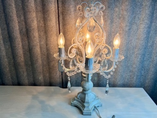 シャンデリアランプ4灯WH（白熱球付属）