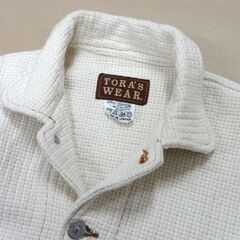 TORA'S WEAR Gジャン風デザイン コットンジャケット ヘビーウェイト 日本製 アイボリー 生成り 札幌市 中央区 南12条の画像