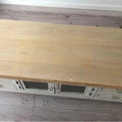 直接引き取り限定！カントリー調TV台 ローボード 120cmの画像