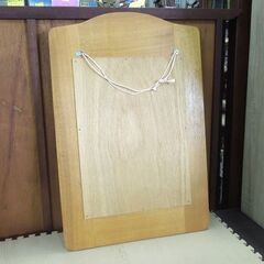 ② ミラー 壁掛け鏡 幅39cm タテ58cm ウォールミラー 木枠 薔薇柄 札幌市東区 新道東店の画像