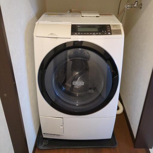 美品 日立 ドラム式洗濯乾燥機 10kg/6kg BD-S8700L■HITACHI 2014年製 左開き スリム ななめドラム式洗濯機■ヒートリサイクル 風アイロン ビッグドラム