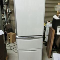 MITSUBISHI 3ドア冷蔵庫 三菱 大型冷蔵庫 335L 自動製氷 MR-C34E 2019年製 