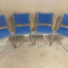 012502 オフィス　イス　4脚セット