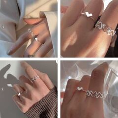 調整可能オープンリング/2個セット（新品）の画像