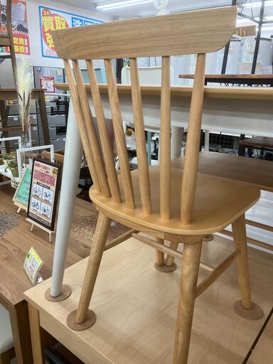 ?未使用 アウトレット? 三幸ジャパン ダイニング４点セット オリオン 135 当店組立品 オーク突板 木目調 ナチュラルカラーNo.
