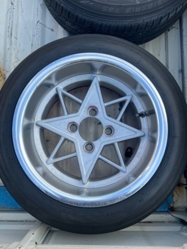 13インチ ホイール スターシャーク風 7J オフ±0 4本セット