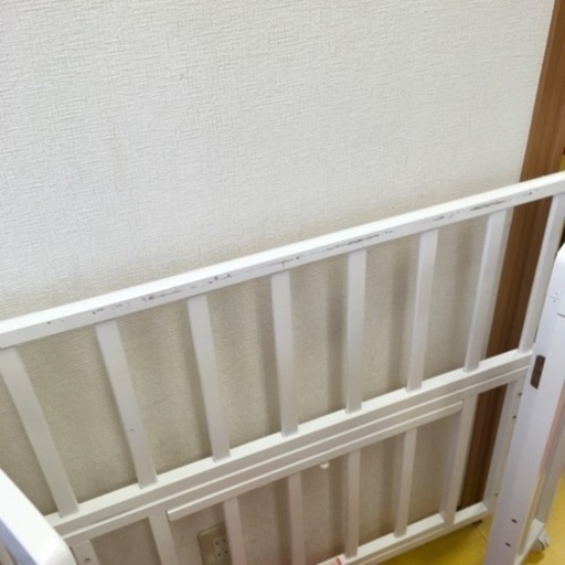 カトージ ミニベッド 折りたたみⅡ ホワイト 品番：02103  ※傷あり