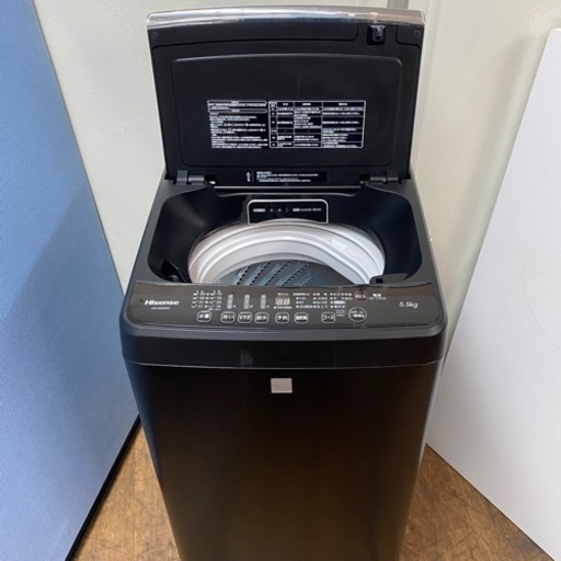 I440 ? スタイリッシュなマットブラック Hisense 洗濯機 （5.5㎏) ⭐ 動作確認済 ⭐ クリーニング済