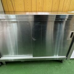 【交渉可】ステンレス製 収納付き.作業台.厨房機器・業務用