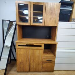ヴィンテージ調木目のキッチンボード